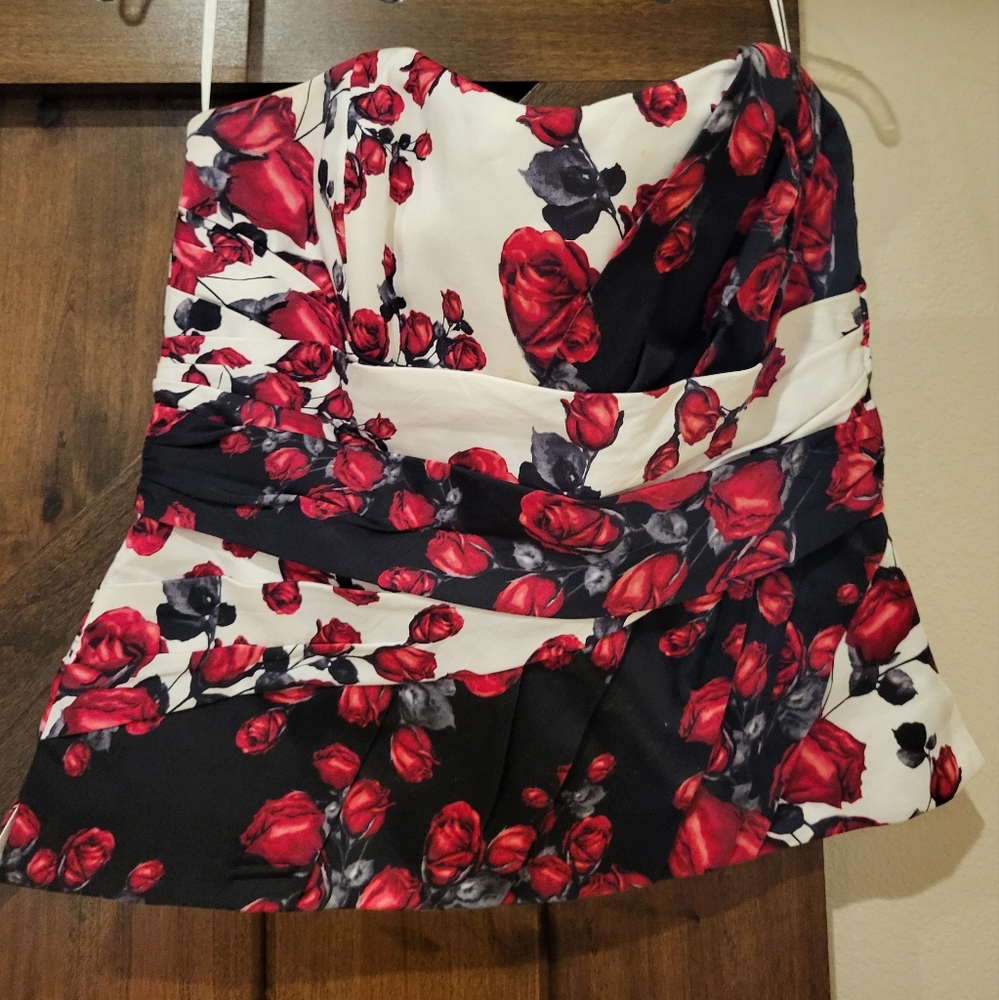Rose corset top